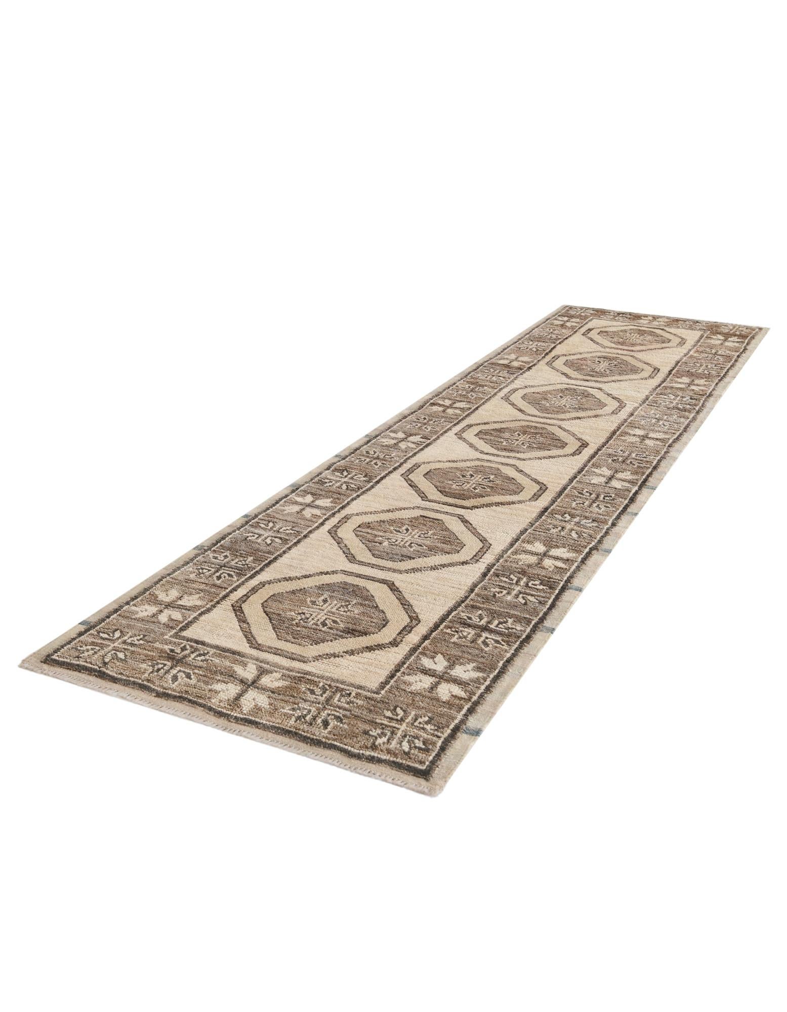 2' 9 x 10' 6 Hand Knotted Oushak Wool Runner Rug