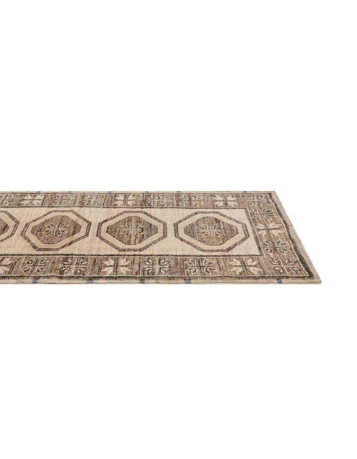 Detail image of 2' 9 x 10' 6 Hand Knotted Oushak Wool Runner Rug