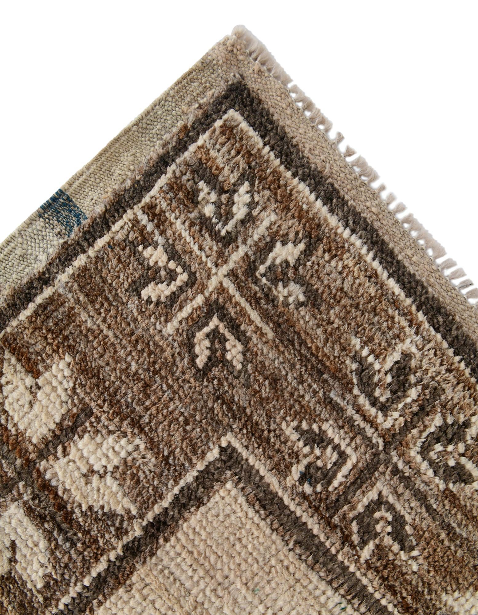 2' 9 x 10' 6 Hand Knotted Oushak Wool Runner Rug