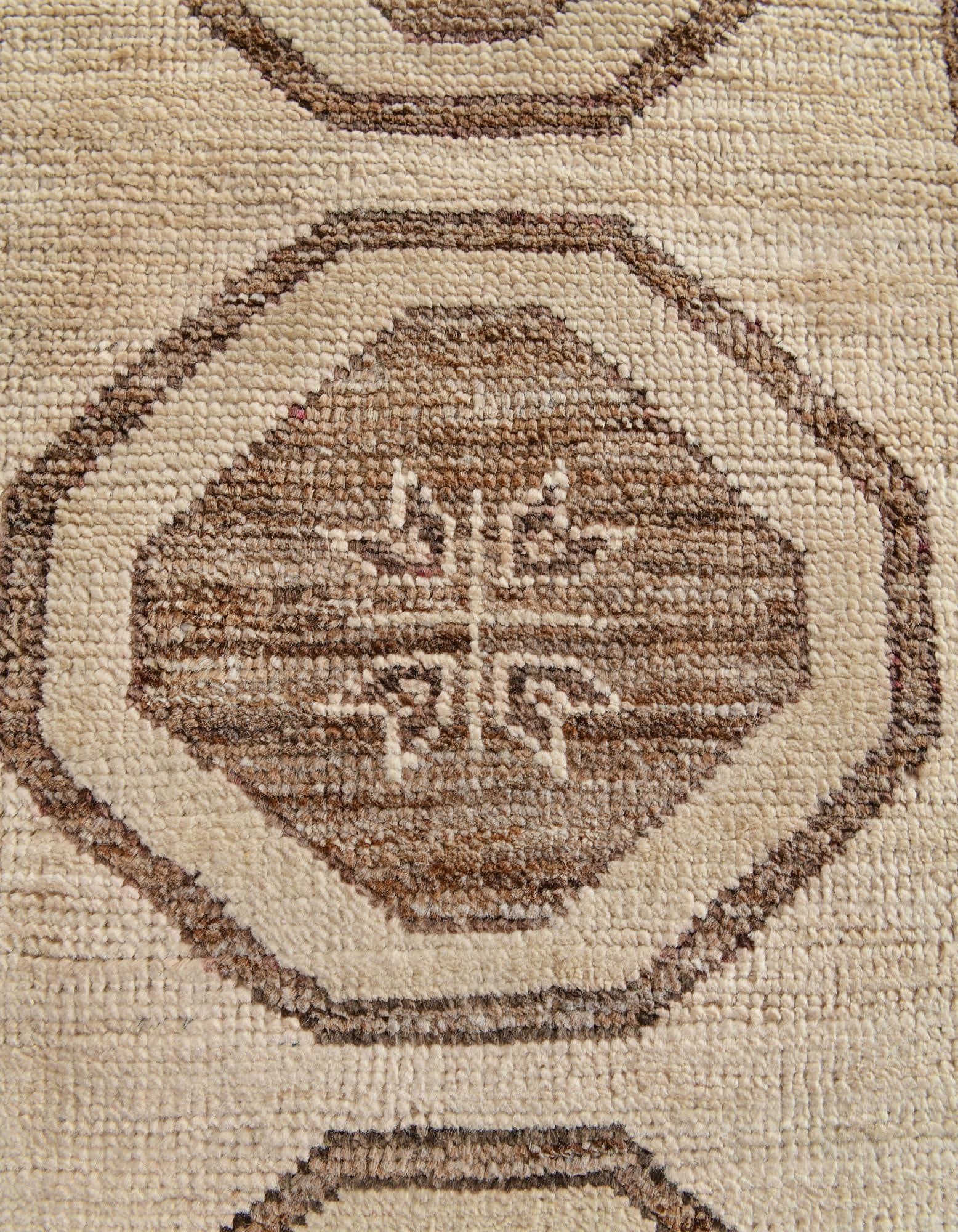 2' 9 x 10' 6 Hand Knotted Oushak Wool Runner Rug