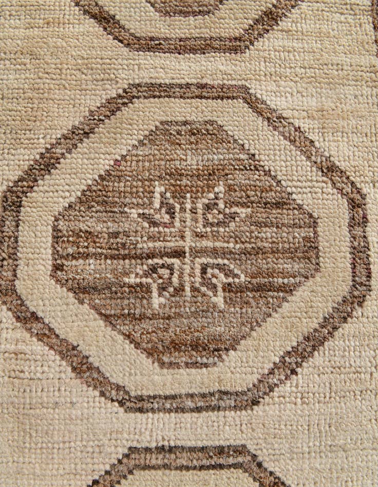 Detail image of 2' 9 x 10' 6 Hand Knotted Oushak Wool Runner Rug