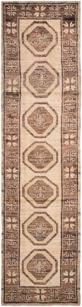 2' 9 x 10' 6 Hand Knotted Oushak Wool Runner Rug