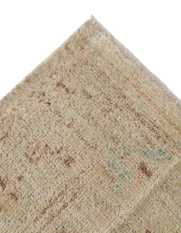 Detail image of 2' 6 x 9' 10 Hand Knotted Oushak Wool Runner Rug