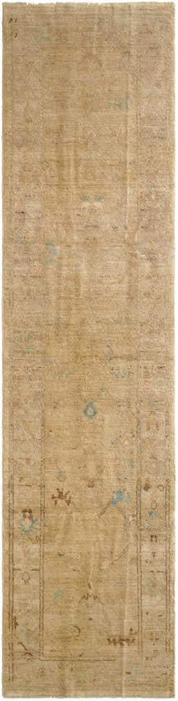 2' 6 x 9' 10 Hand Knotted Oushak Wool Runner Rug
