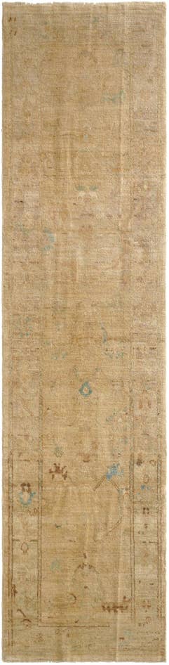 Detail image of 2' 6 x 9' 10 Hand Knotted Oushak Wool Runner Rug