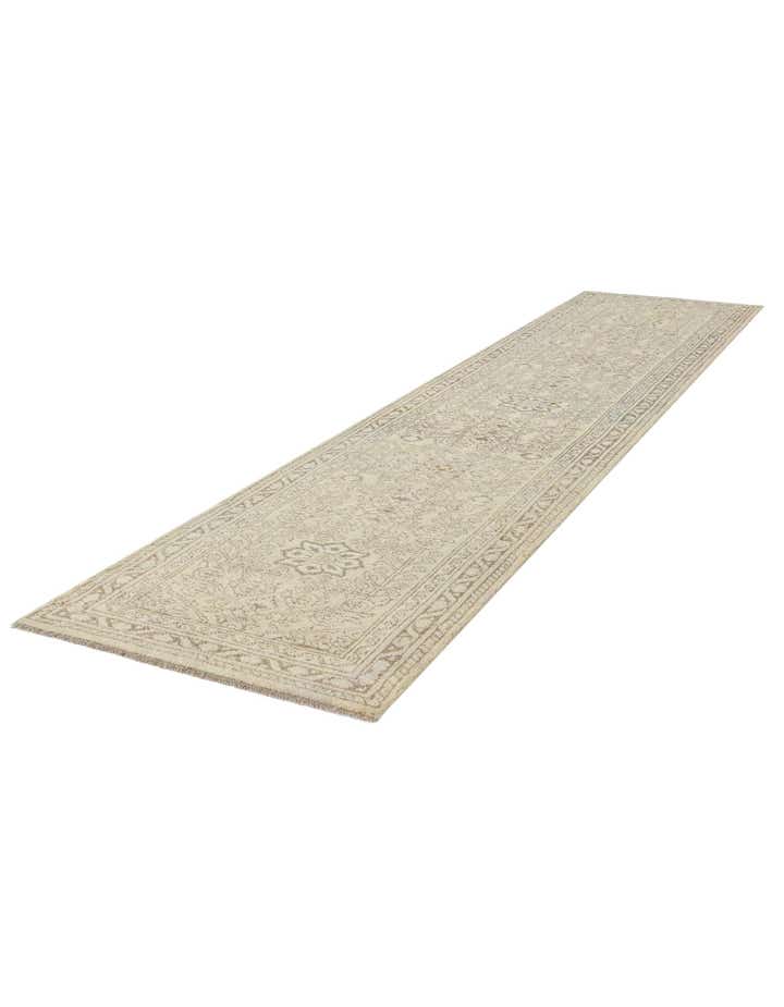 2' 8 x 12' 11 Hand Knotted Oushak Wool Runner Rug
