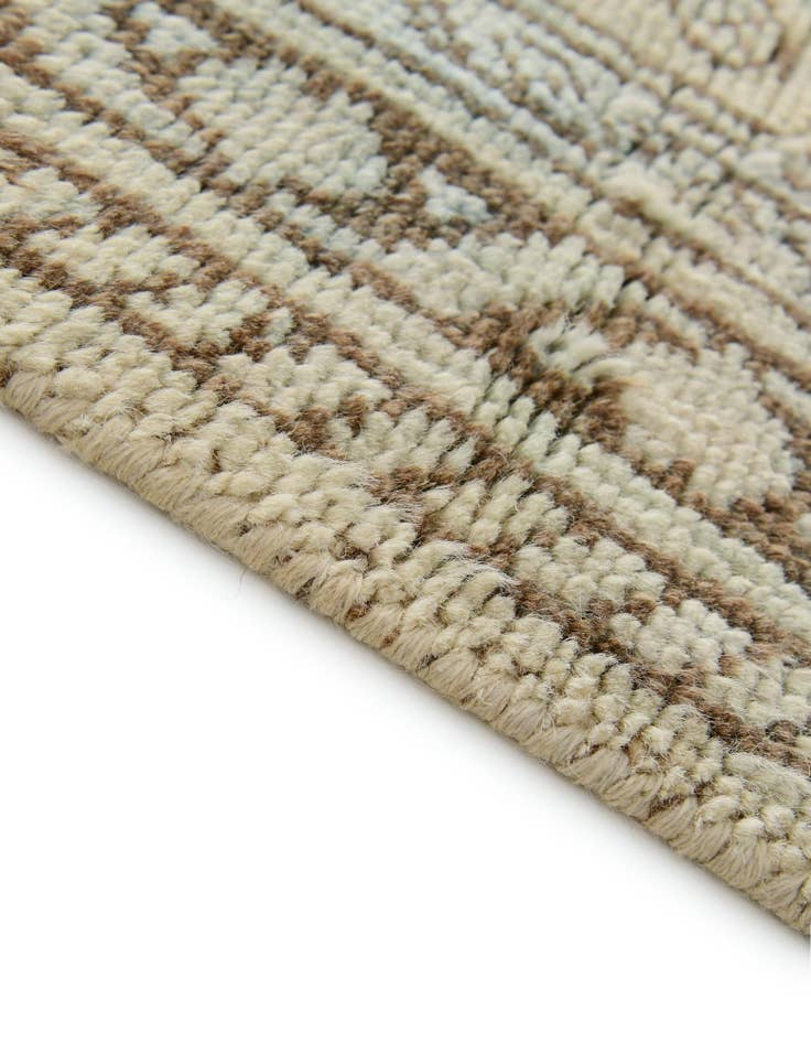 Detail image of 2' 8 x 12' 11 Hand Knotted Oushak Wool Runner Rug