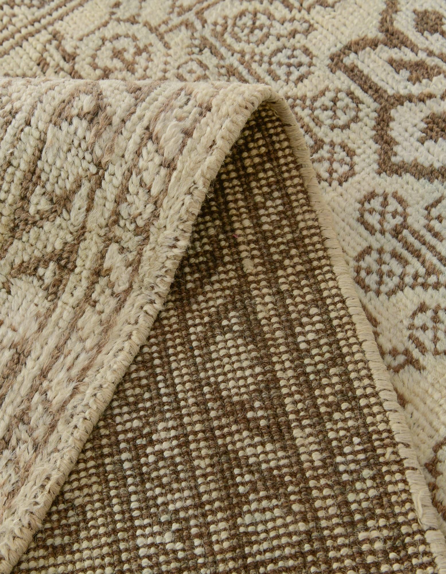 2' 8 x 12' 11 Hand Knotted Oushak Wool Runner Rug