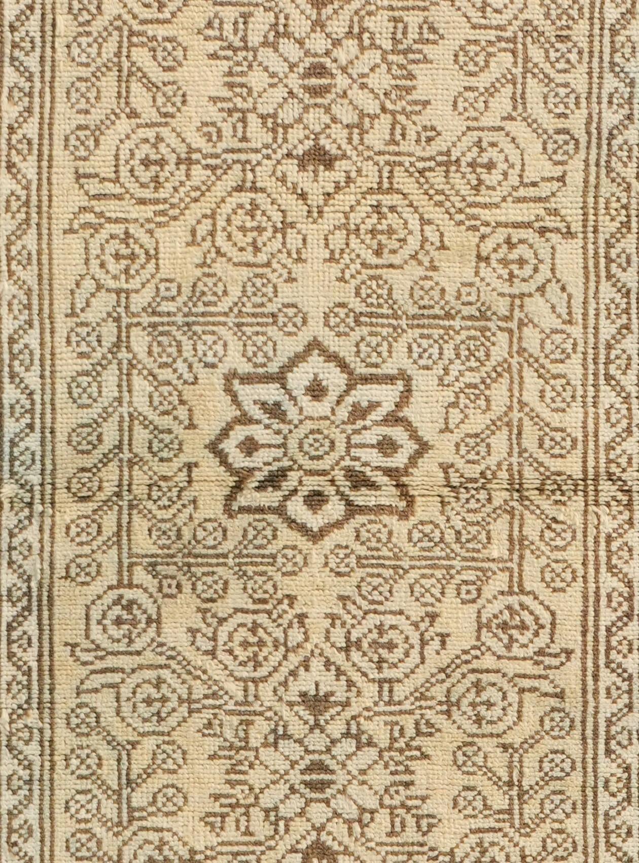 2' 8 x 12' 11 Hand Knotted Oushak Wool Runner Rug