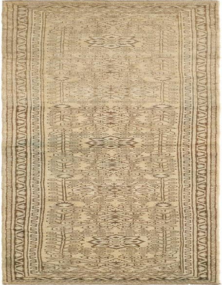Detail image of 2' 8 x 12' 11 Hand Knotted Oushak Wool Runner Rug