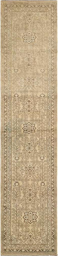 2' 8 x 12' 11 Hand Knotted Oushak Wool Runner Rug