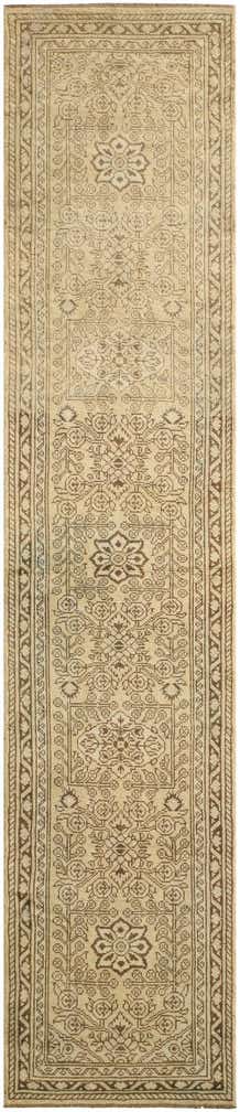 2' 8 x 12' 11 Hand Knotted Oushak Wool Runner Rug