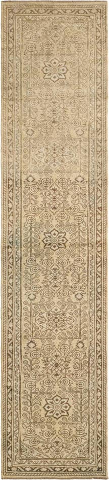 Detail image of 2' 8 x 12' 11 Hand Knotted Oushak Wool Runner Rug