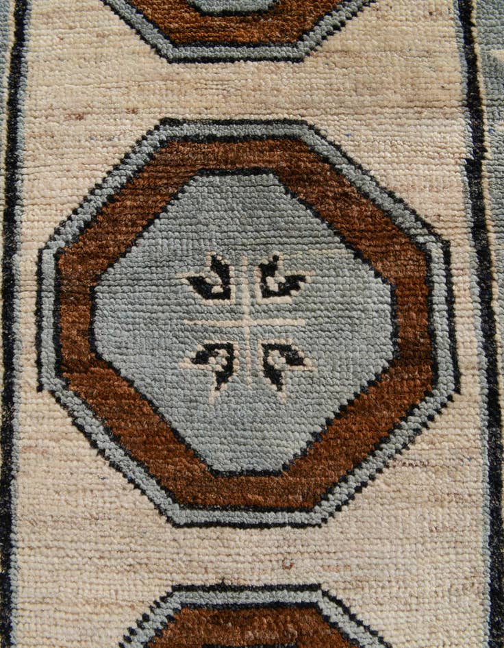 Detail image of 2' 9 x 9' 4  Hand Knotted Oushak Wool Runner Rug