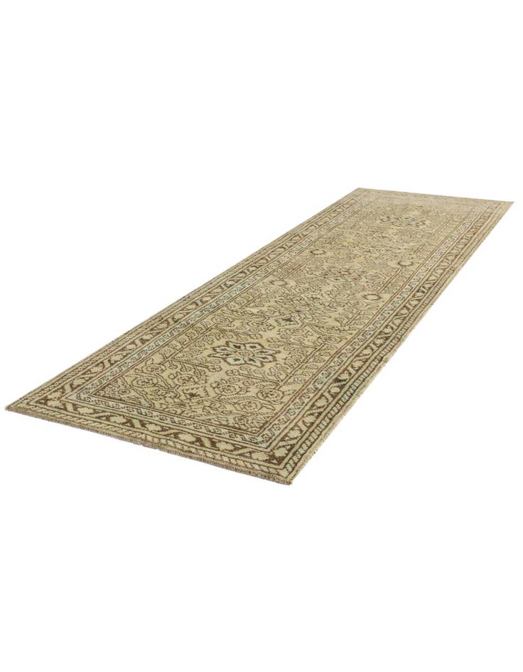 Detail image of 2' 10 x 9' 8 Hand Knotted Oushak Wool Runner Rug