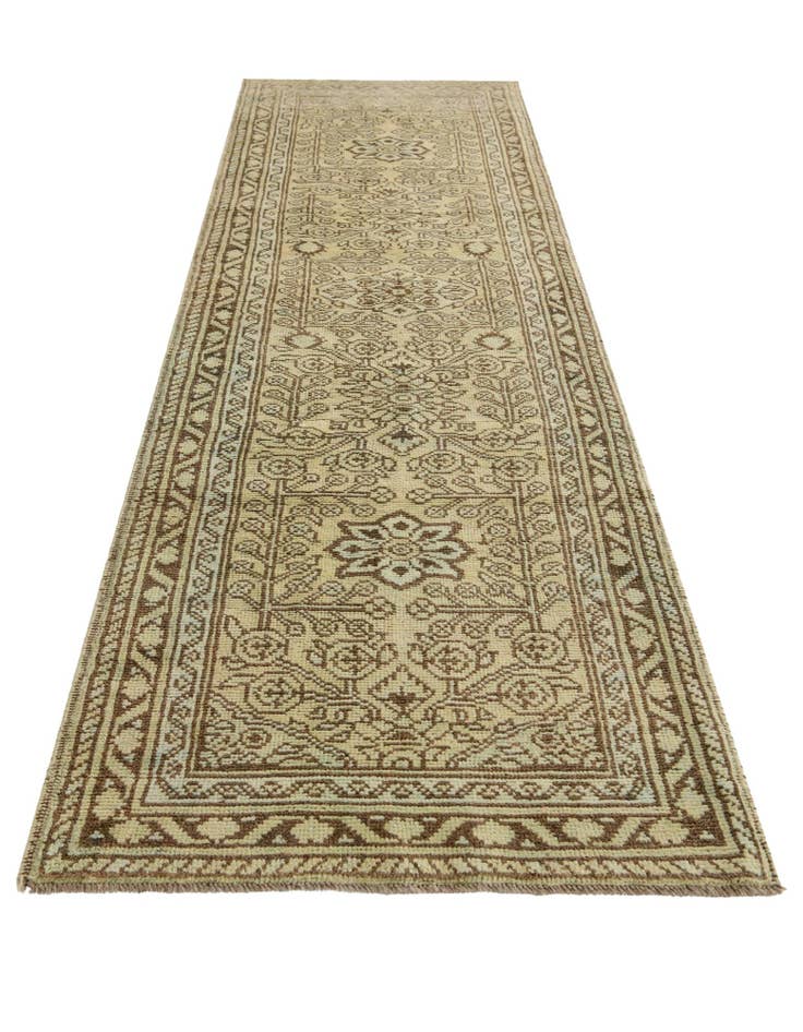 Detail image of 2' 10 x 9' 8 Hand Knotted Oushak Wool Runner Rug