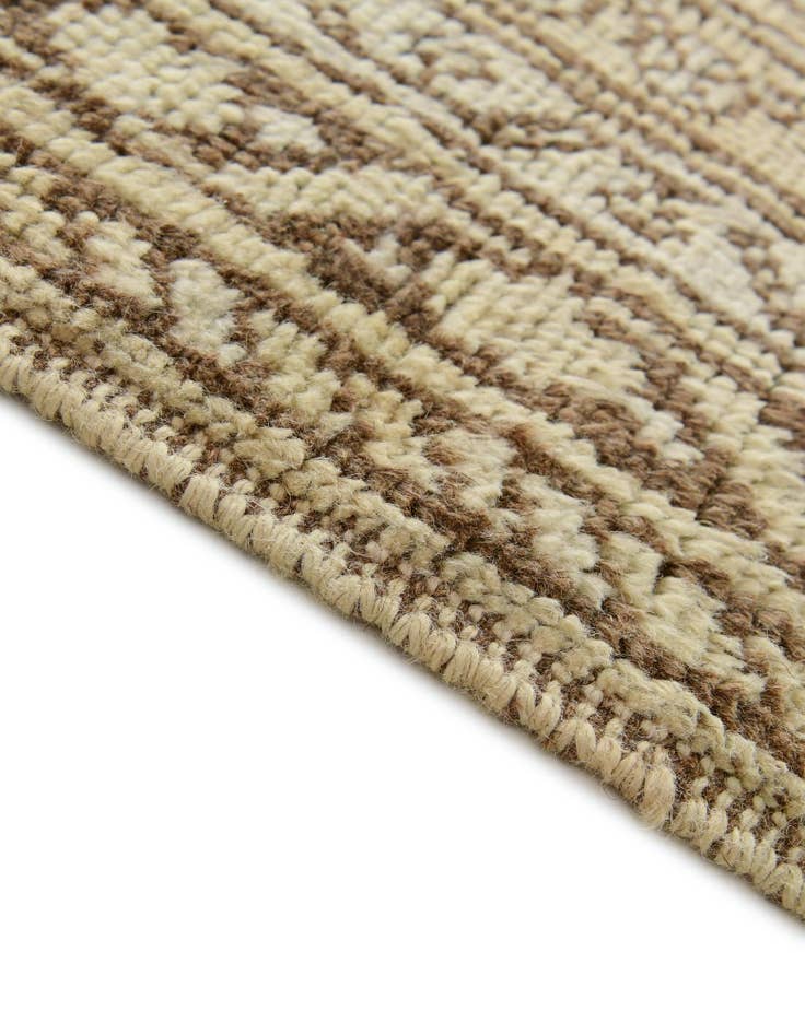 Detail image of 2' 10 x 9' 8 Hand Knotted Oushak Wool Runner Rug