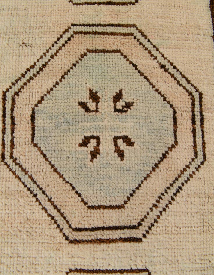 Detail image of 2' 9 x 10' 5 Hand Knotted Oushak Wool Runner Rug