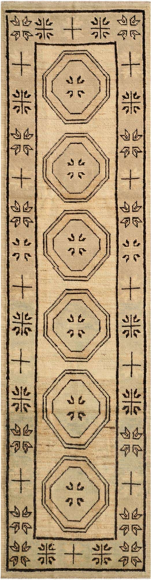 2' 9 x 10' 5 Hand Knotted Oushak Wool Runner Rug