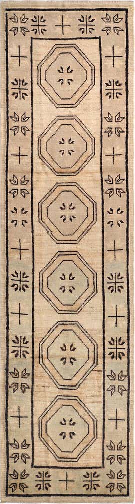 2' 9 x 10' 5 Hand Knotted Oushak Wool Runner Rug