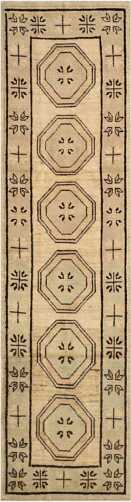 2' 9 x 10' 5 Hand Knotted Oushak Wool Runner Rug