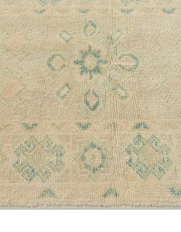 Detail image of 2' 1 x 6' 2  Hand Knotted Oushak Wool Runner Rug