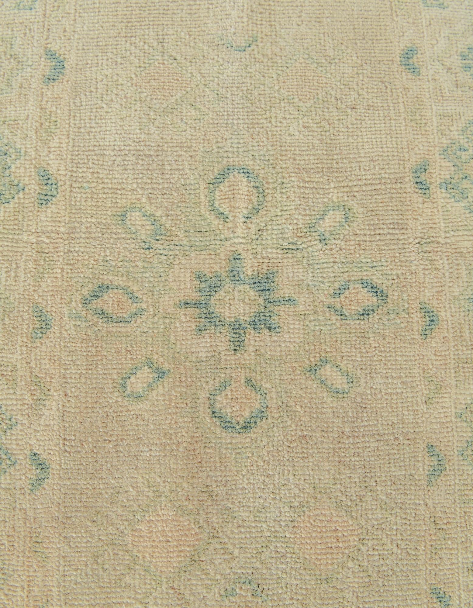 2' 1 x 6' 2 Hand Knotted Oushak Wool Runner Rug