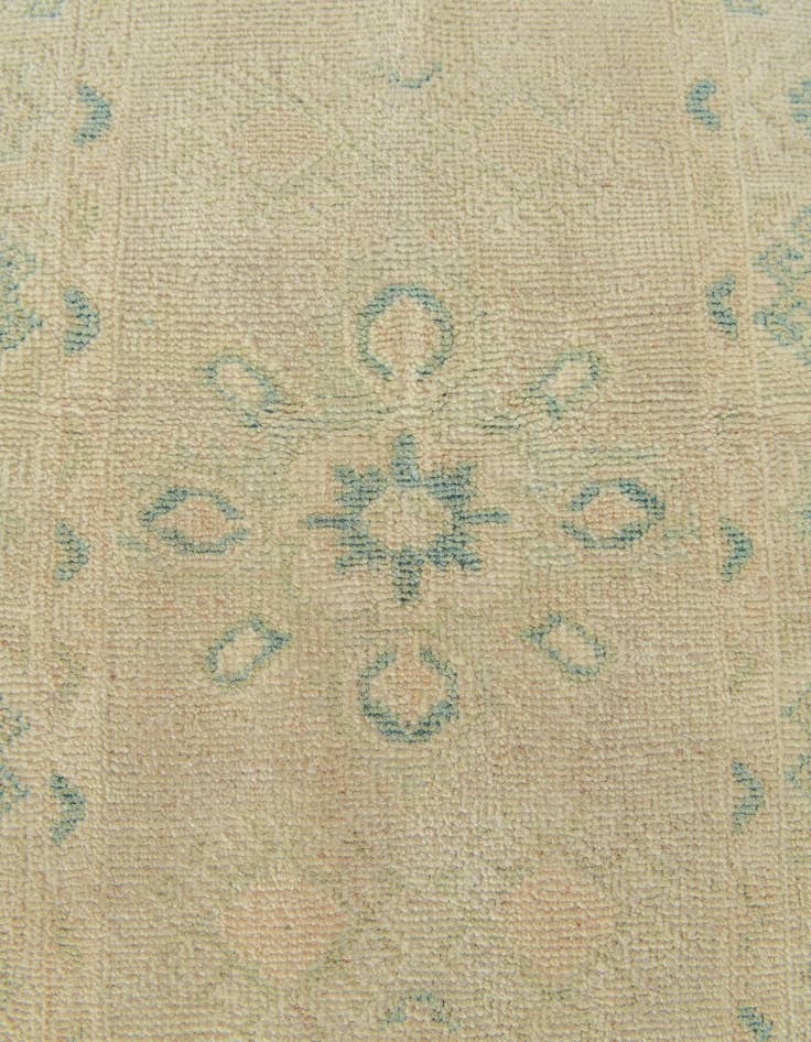 Detail image of 2' 1 x 6' 2  Hand Knotted Oushak Wool Runner Rug