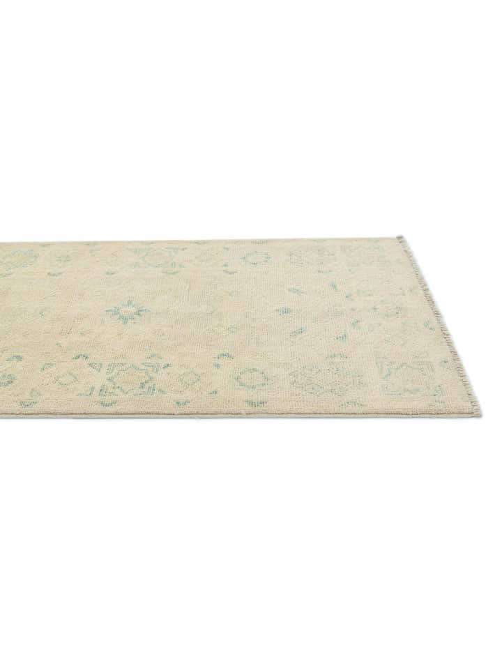 2' 1 x 6' 2 Hand Knotted Oushak Wool Runner Rug