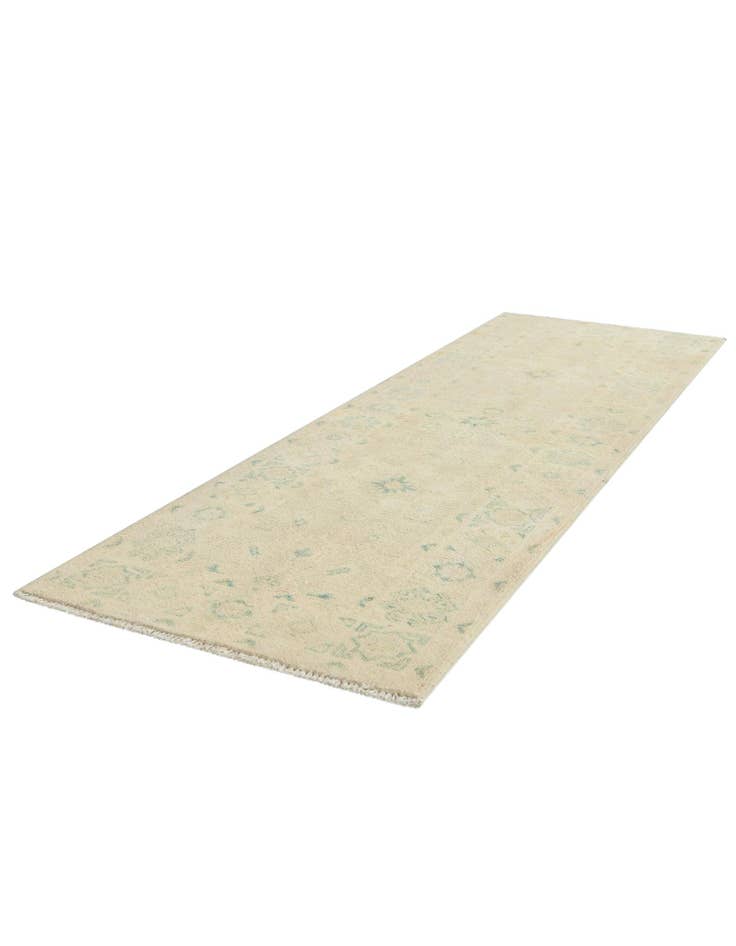 Detail image of 2' 1 x 6' 2  Hand Knotted Oushak Wool Runner Rug