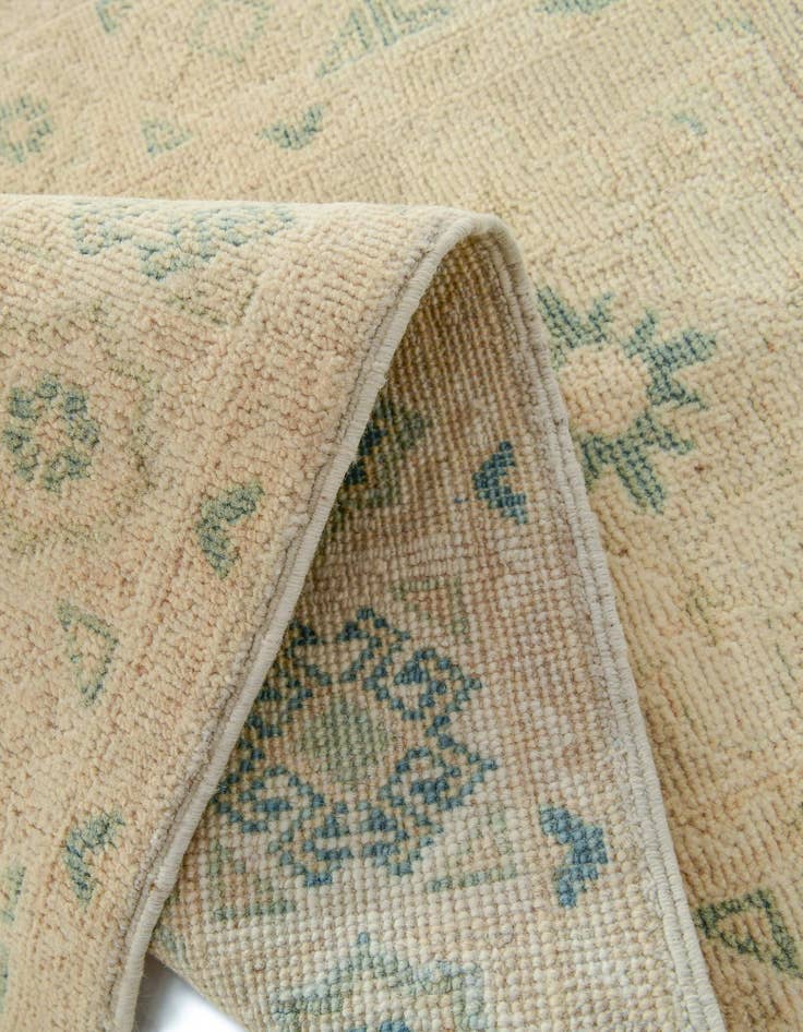 Detail image of 2' 1 x 6' 2  Hand Knotted Oushak Wool Runner Rug