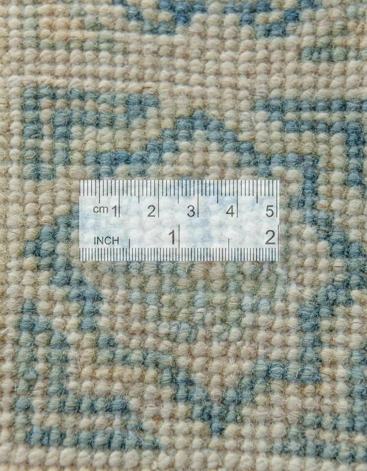 Detail image of 2' 1 x 6' 2  Hand Knotted Oushak Wool Runner Rug