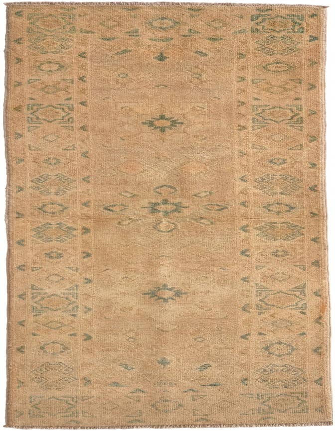 Detail image of 2' 1 x 6' 2 Hand Knotted Oushak Wool Runner Rug