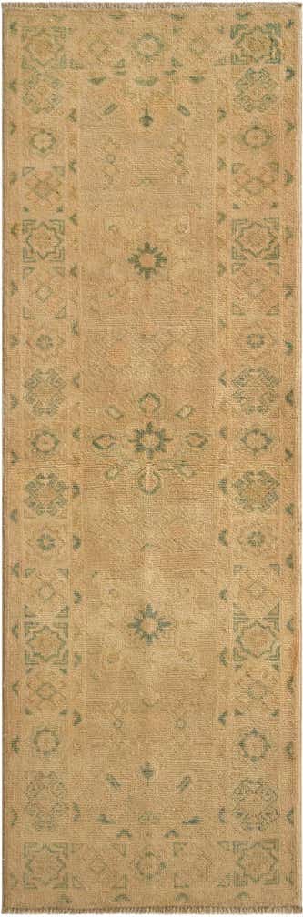 2' 1 x 6' 2 Hand Knotted Oushak Wool Runner Rug