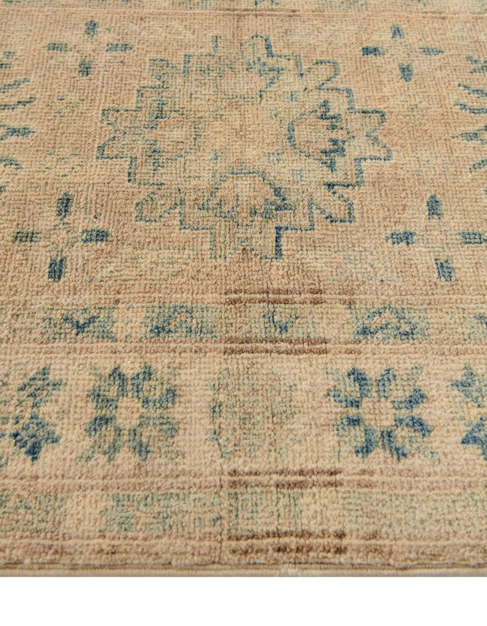 2' 1 x 5' 11 Hand Knotted Oushak Wool Runner Rug
