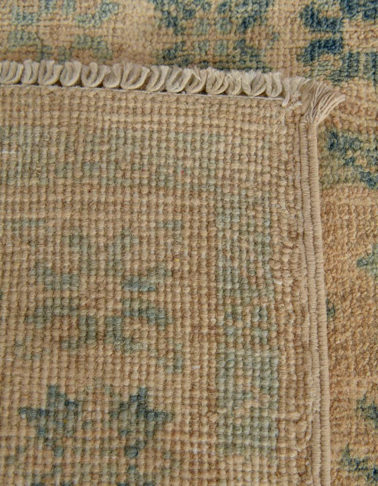 Detail image of 2' 1 x 5' 11 Hand Knotted Oushak Wool Runner Rug
