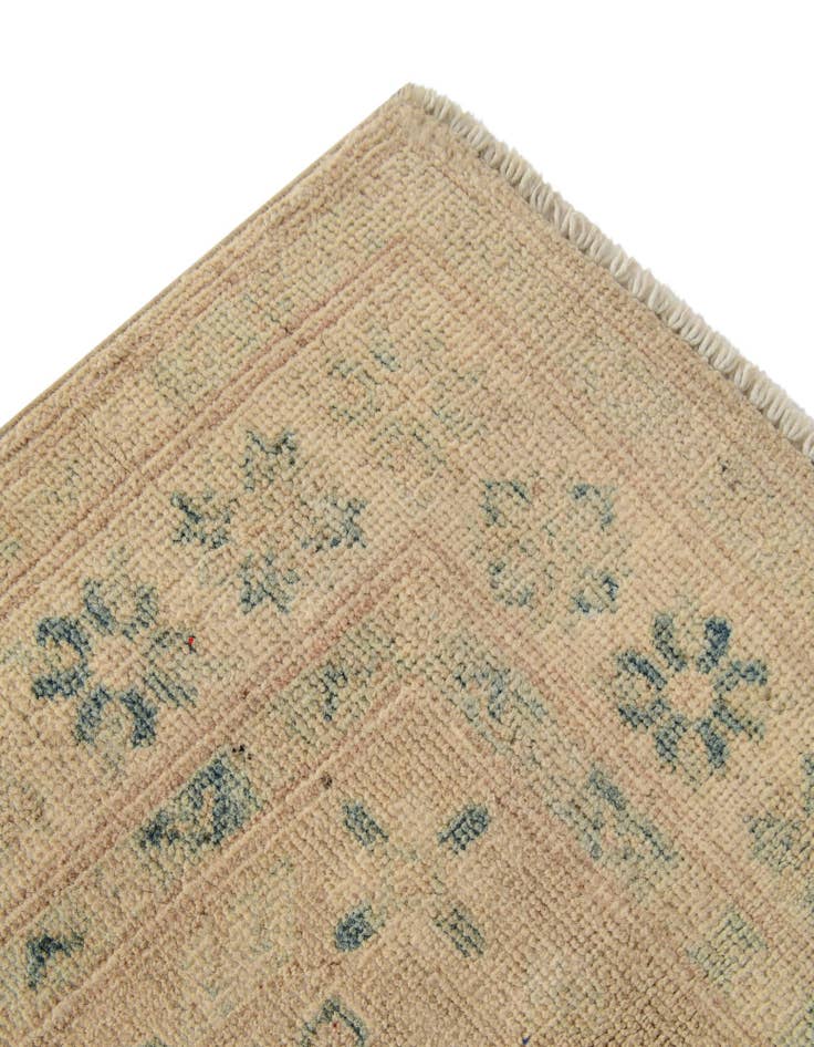Detail image of 2' 1 x 5' 11 Hand Knotted Oushak Wool Runner Rug