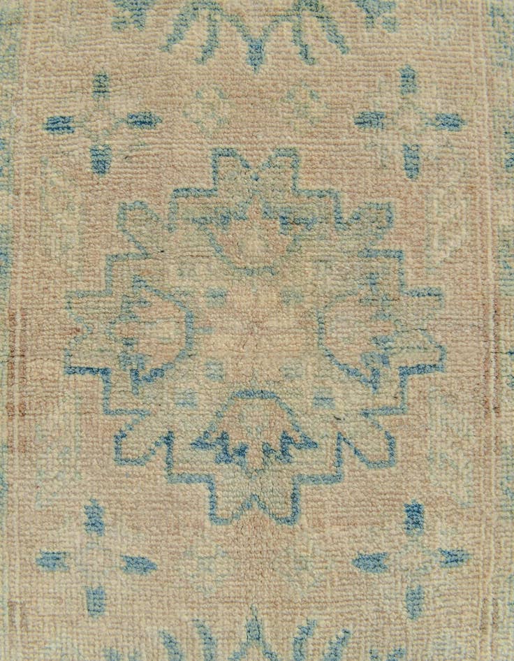 Detail image of 2' 1 x 5' 11  Hand Knotted Oushak Wool Runner Rug