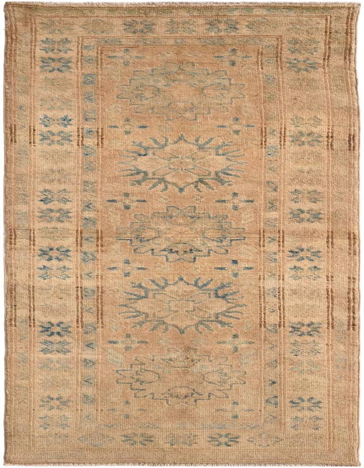 Detail image of 2' 1 x 5' 11 Hand Knotted Oushak Wool Runner Rug