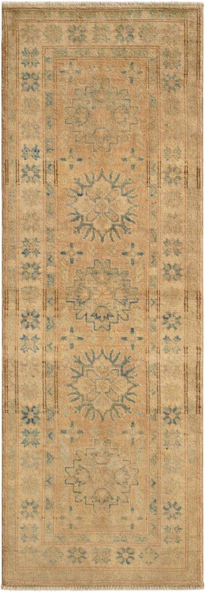 2' 1 x 5' 11 Hand Knotted Oushak Wool Runner Rug