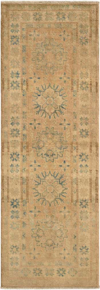2' 1 x 5' 11 Hand Knotted Oushak Wool Runner Rug