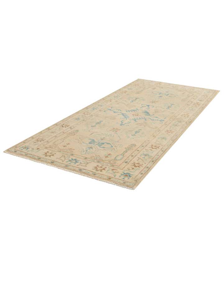 2' 9 x 6' 3 Hand Knotted Oushak Wool Runner Rug
