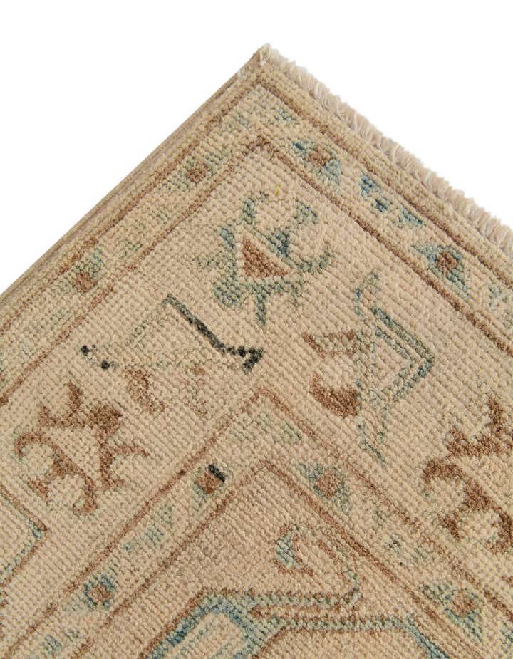 2' 9 x 6' 3 Hand Knotted Oushak Wool Runner Rug