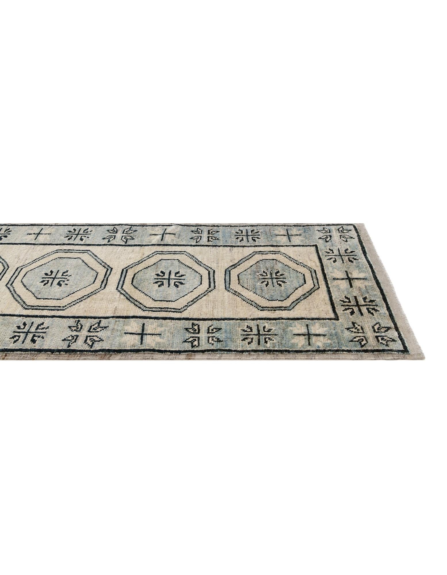 2' 9 x 10' 6 Hand Knotted Oushak Wool Runner Rug