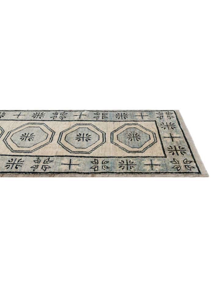 2' 9 x 10' 6 Hand Knotted Oushak Wool Runner Rug