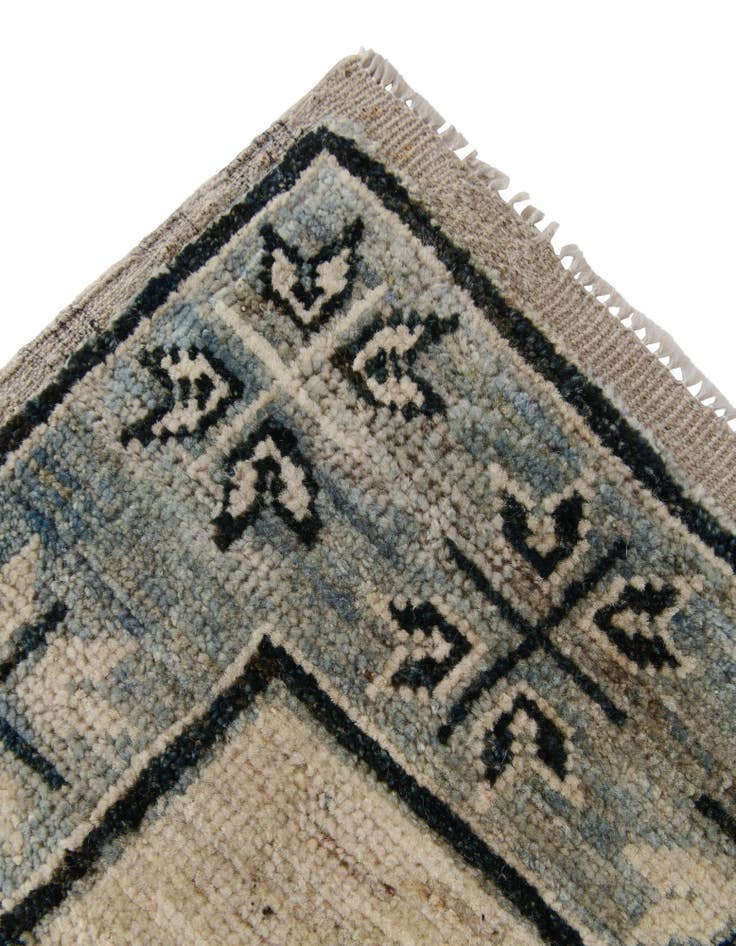Detail image of 2' 9 x 10' 6  Hand Knotted Oushak Wool Runner Rug