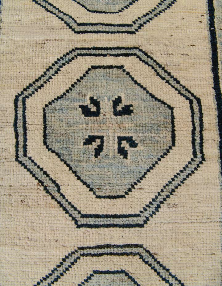 2' 9 x 10' 6 Hand Knotted Oushak Wool Runner Rug