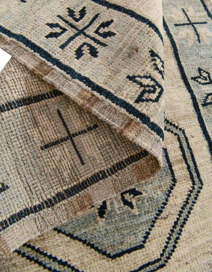 Detail image of 2' 9 x 10' 6 Hand Knotted Oushak Wool Runner Rug