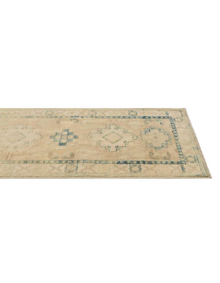 2' 7 x 9' 8 Hand Knotted Oushak Wool Runner Rug