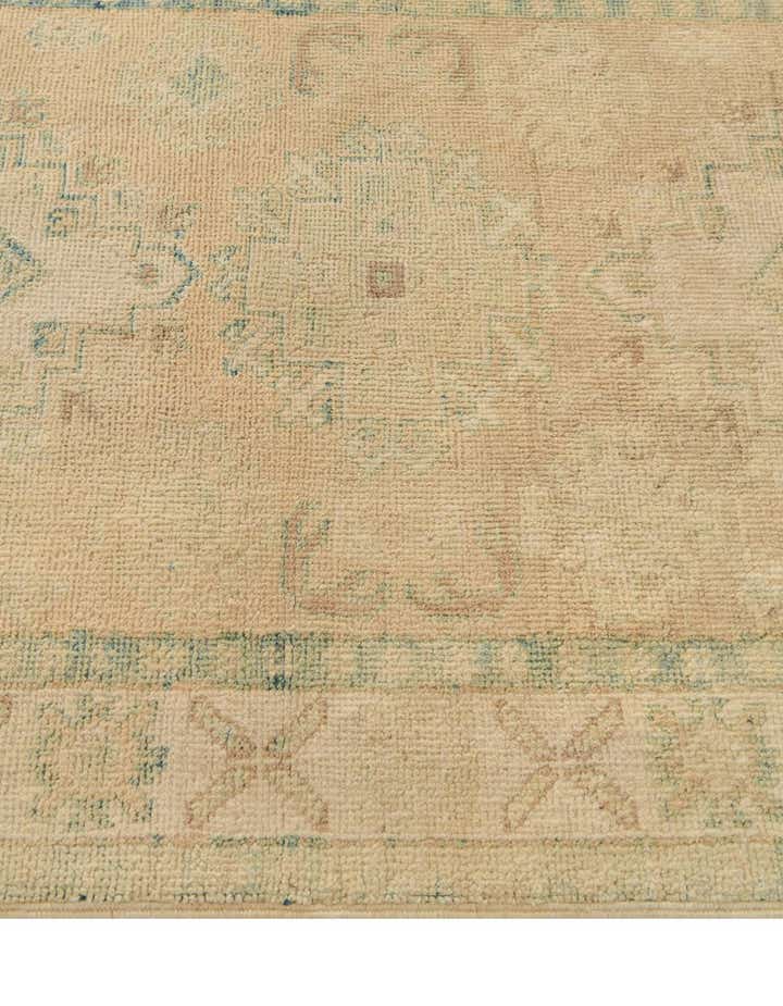 2' 7 x 9' 8 Hand Knotted Oushak Wool Runner Rug